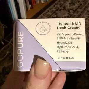 Tighten & Lift Neck Cream - goPure - brand new in original packaging - sealed